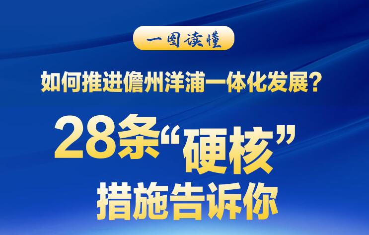 如何推进儋州洋浦一体化发展？28条“硬核”措施告诉你！
